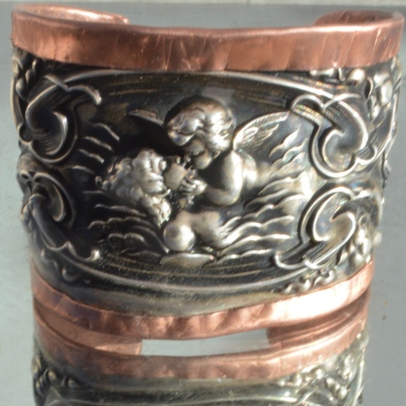 Antique Obsessions Jewelry - Antique Loves Dream Unger Bros Sterling Putti Cuff